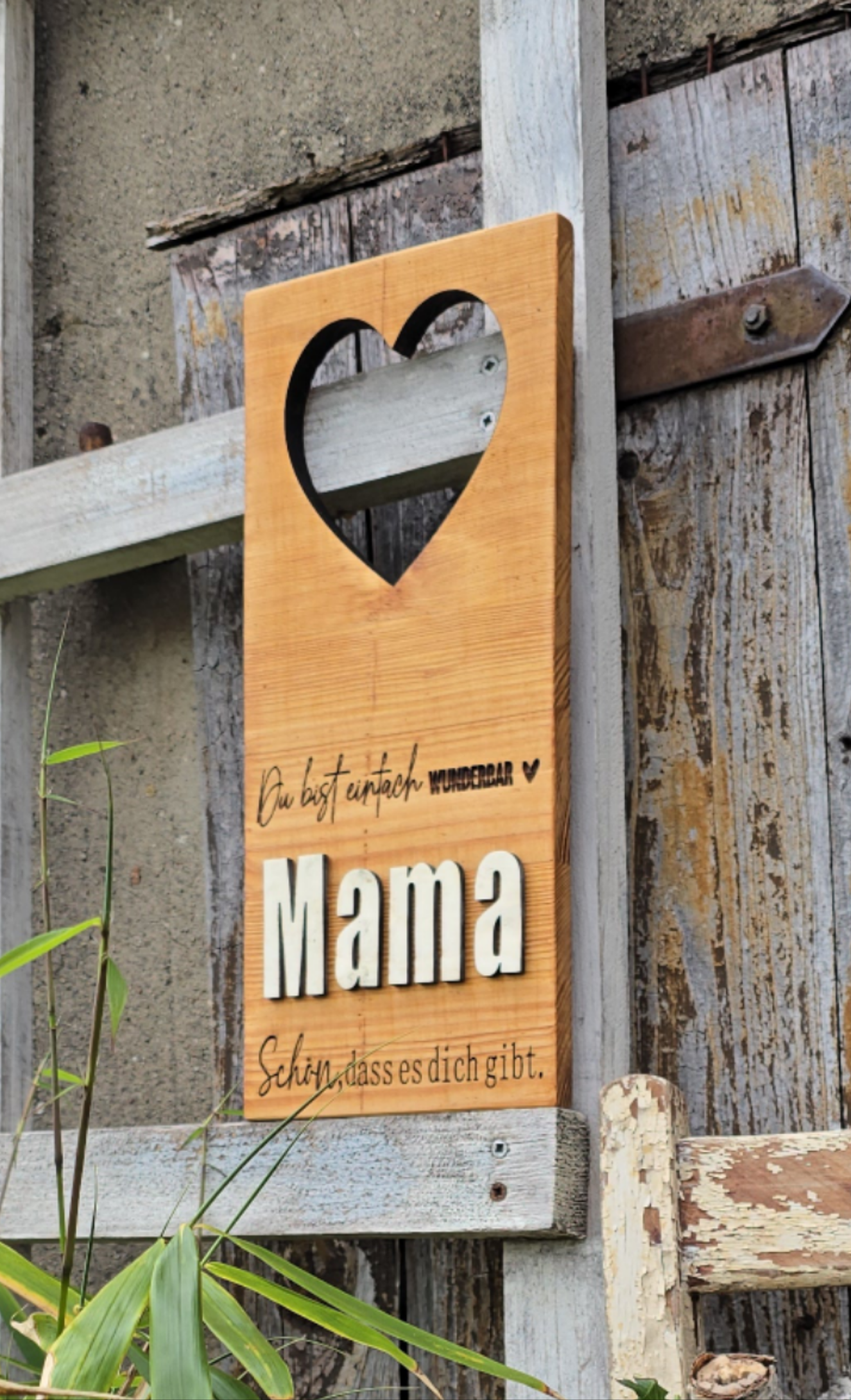 Deko-Holzbrett "Mama – Du bist wunderbar"