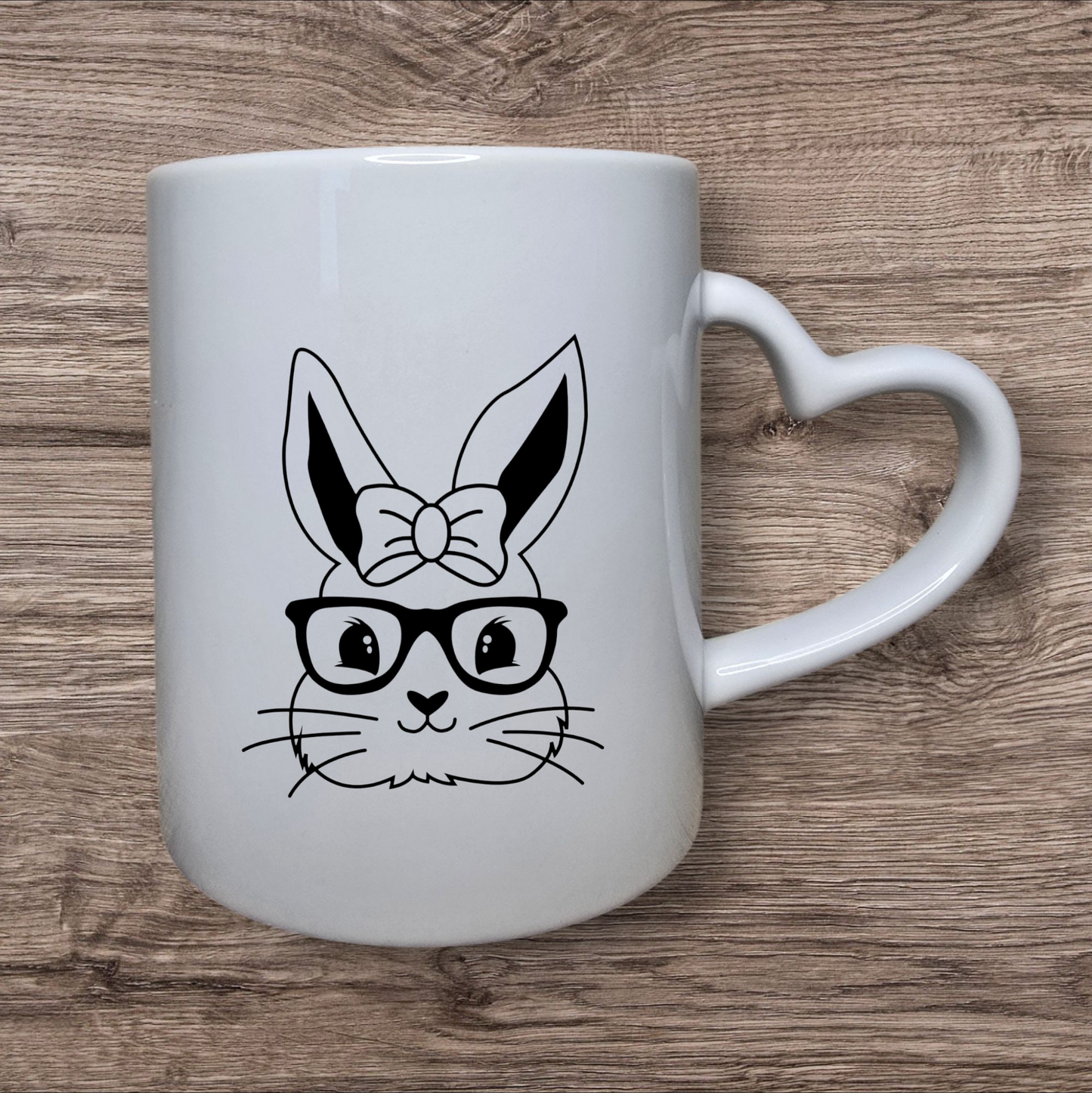 Hasentasse mit Brille