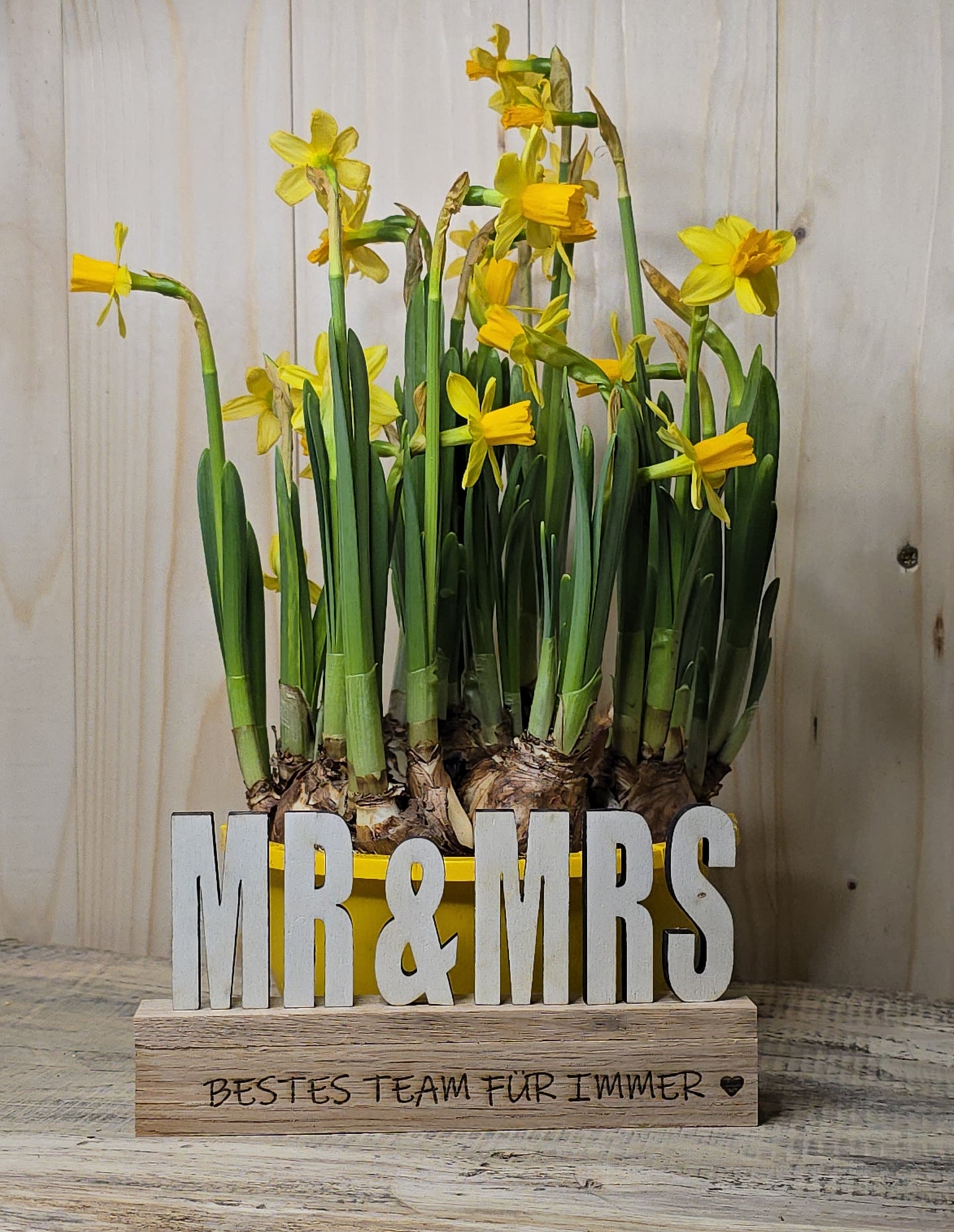 Hochzeitsgeschenk „Mr. & Mrs.“ – Bestes Team für immer
