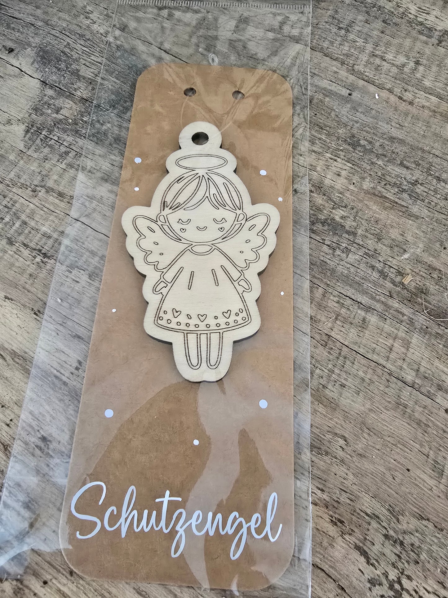Schutzengel aus Birkensperrholz – Handgefertigter Glücksbringer