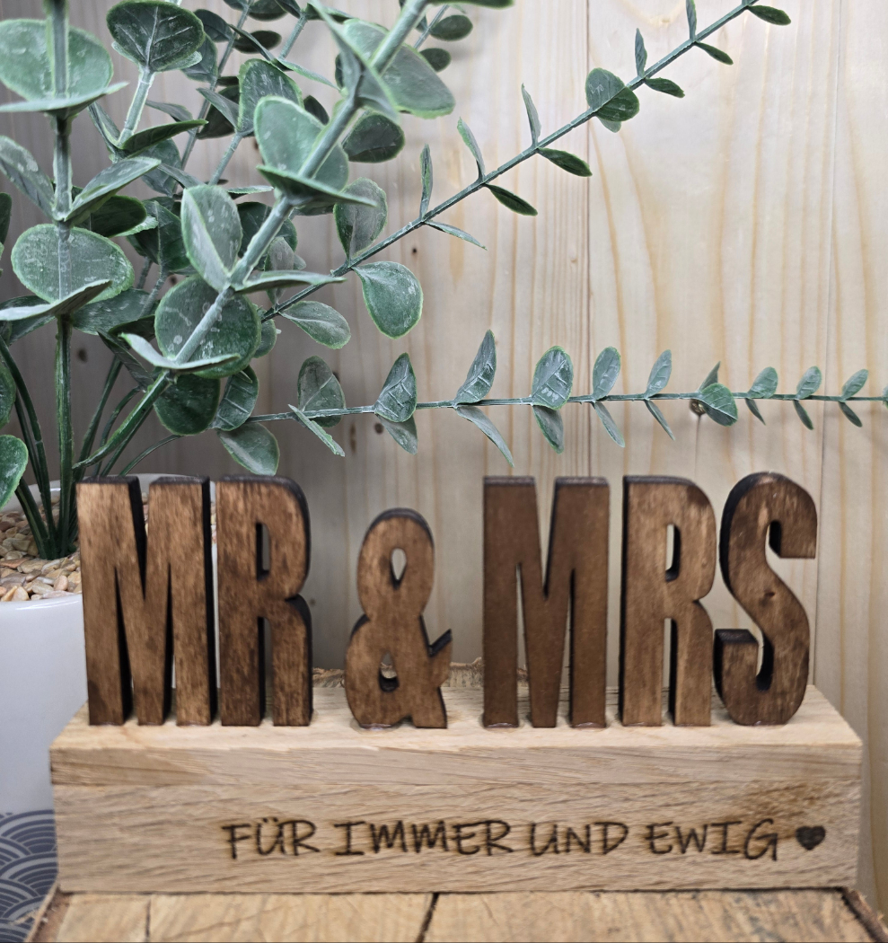 Hochzeitsgeschenk „Mr. & Mrs.“ – Für immer und ewig