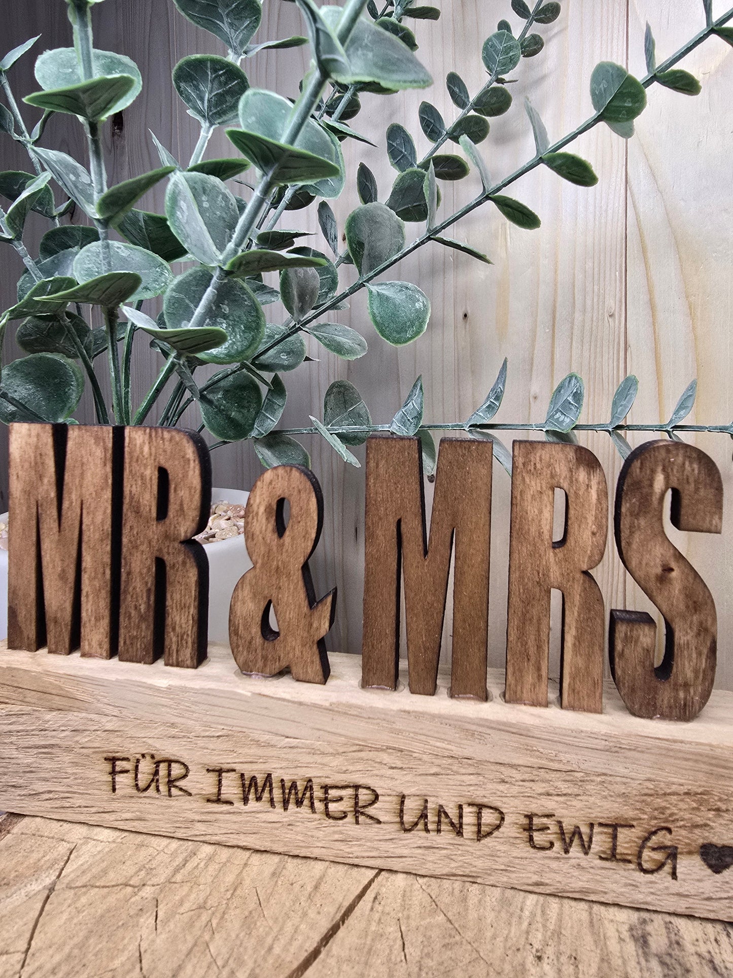 Hochzeitsgeschenk „Mr. & Mrs.“ – Für immer und ewig