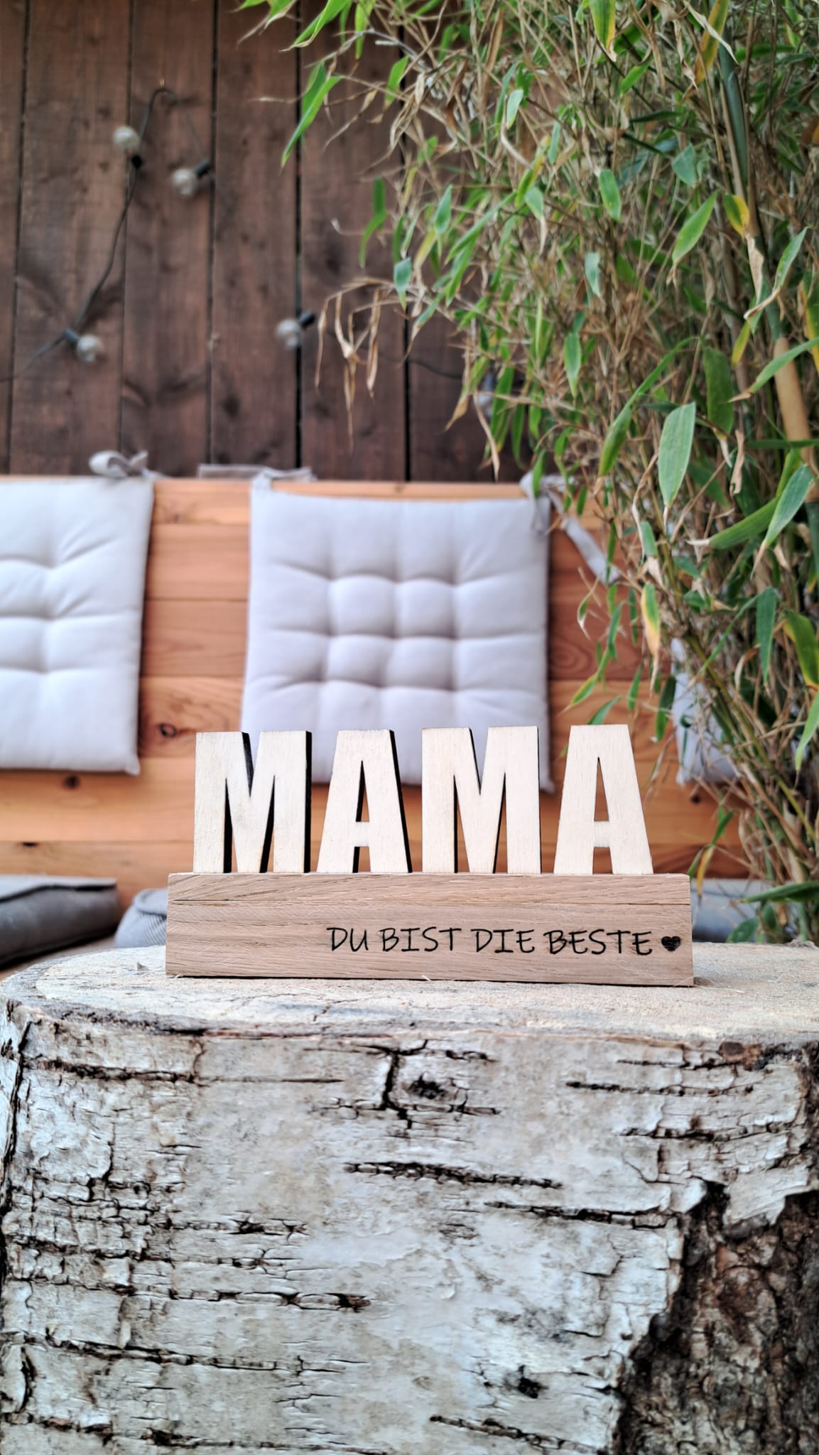 Personalisiertes Holzschild „PAPA" „MAMA" „FREUNDIN" - Du bist der Beste“