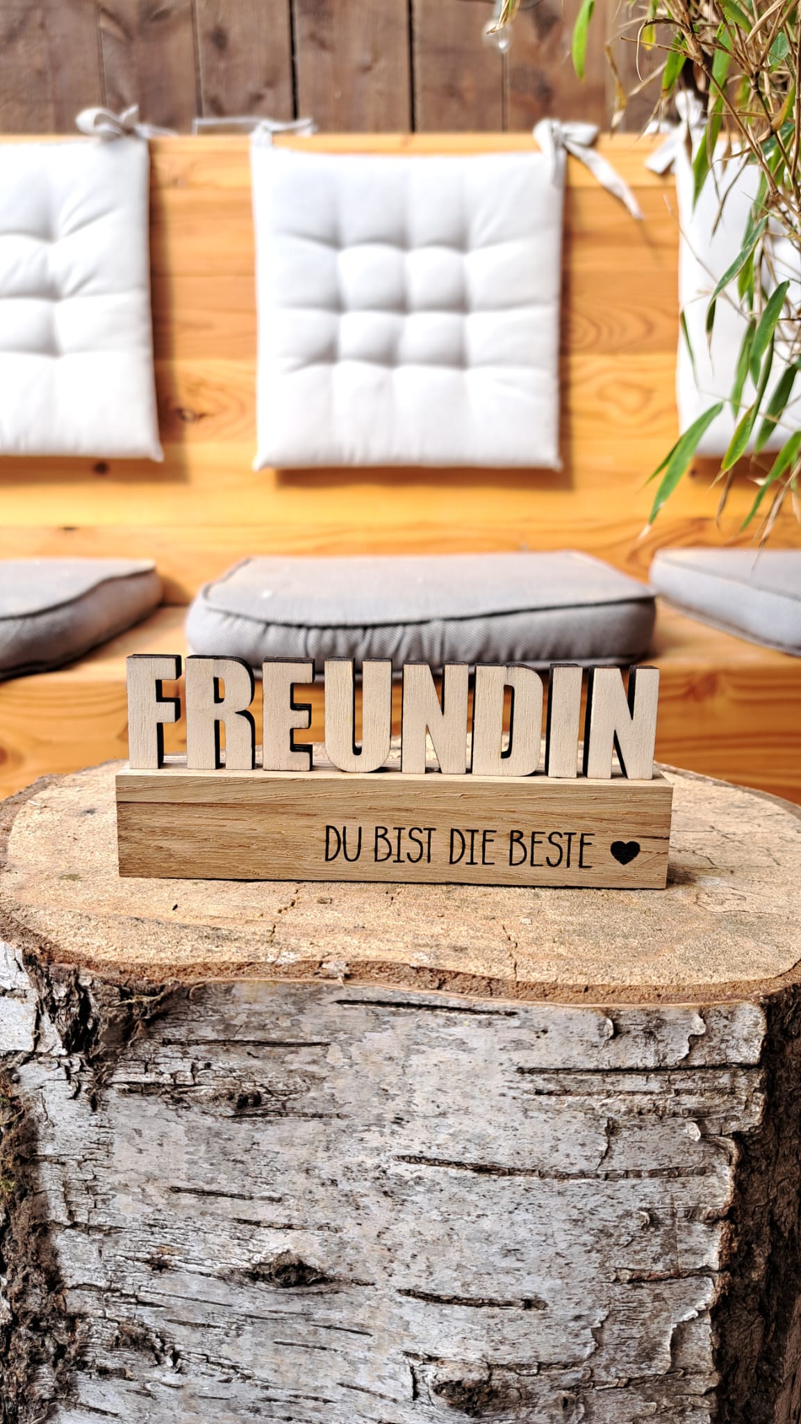 Personalisiertes Holzschild „PAPA" „MAMA" „FREUNDIN" - Du bist der Beste“
