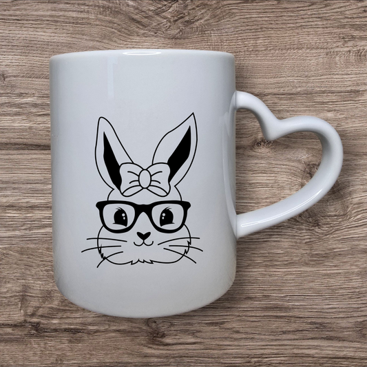 Hasentasse mit Brille