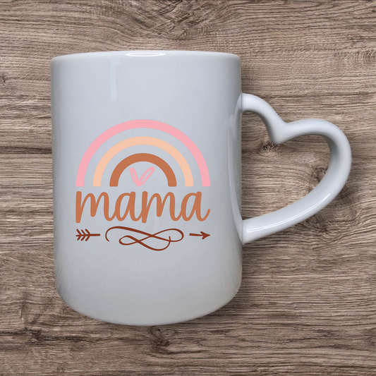Mama-Tasse mit Regenbogen