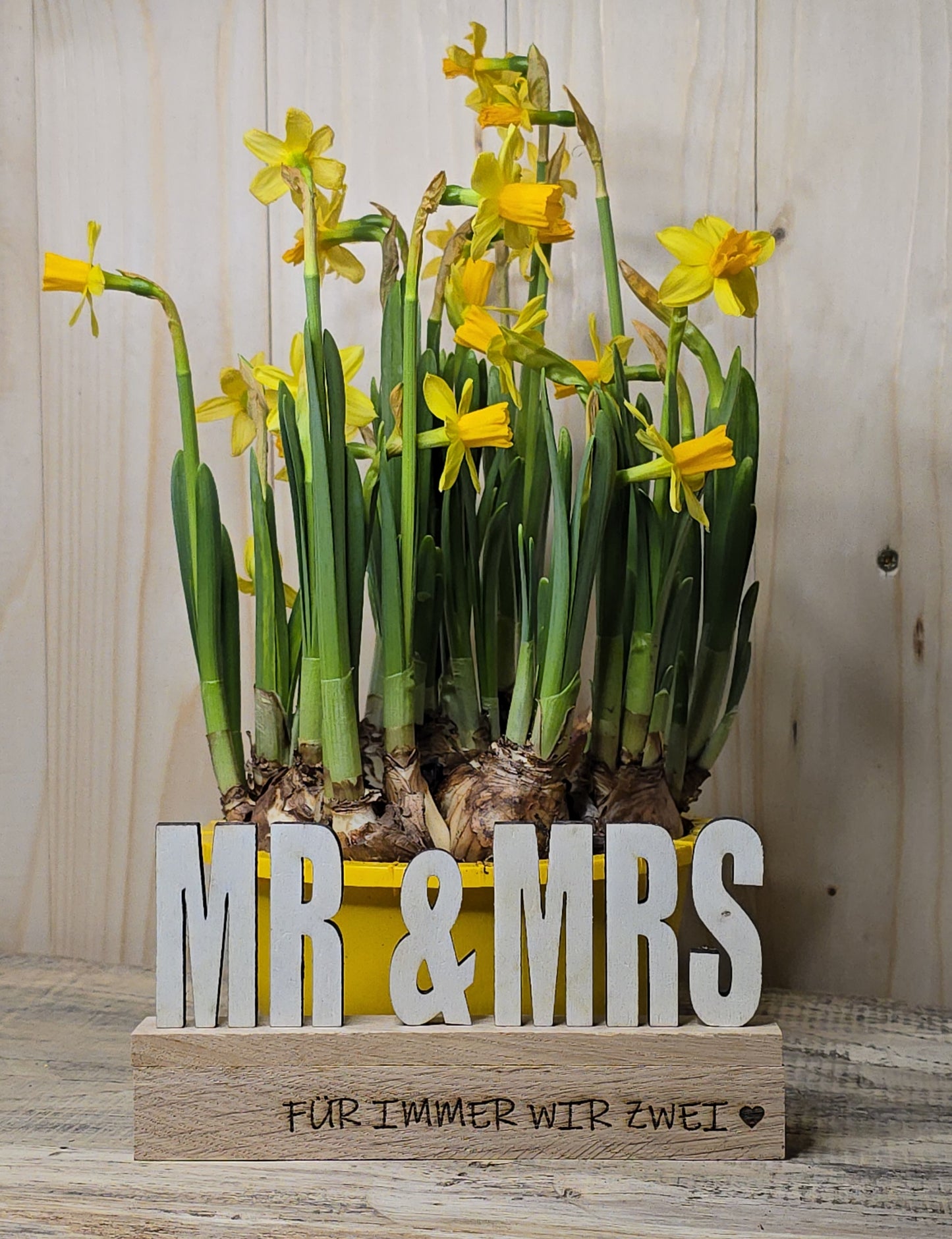 Hochzeitsgeschenk „Mr. & Mrs.“ – Für immer wir Zwei