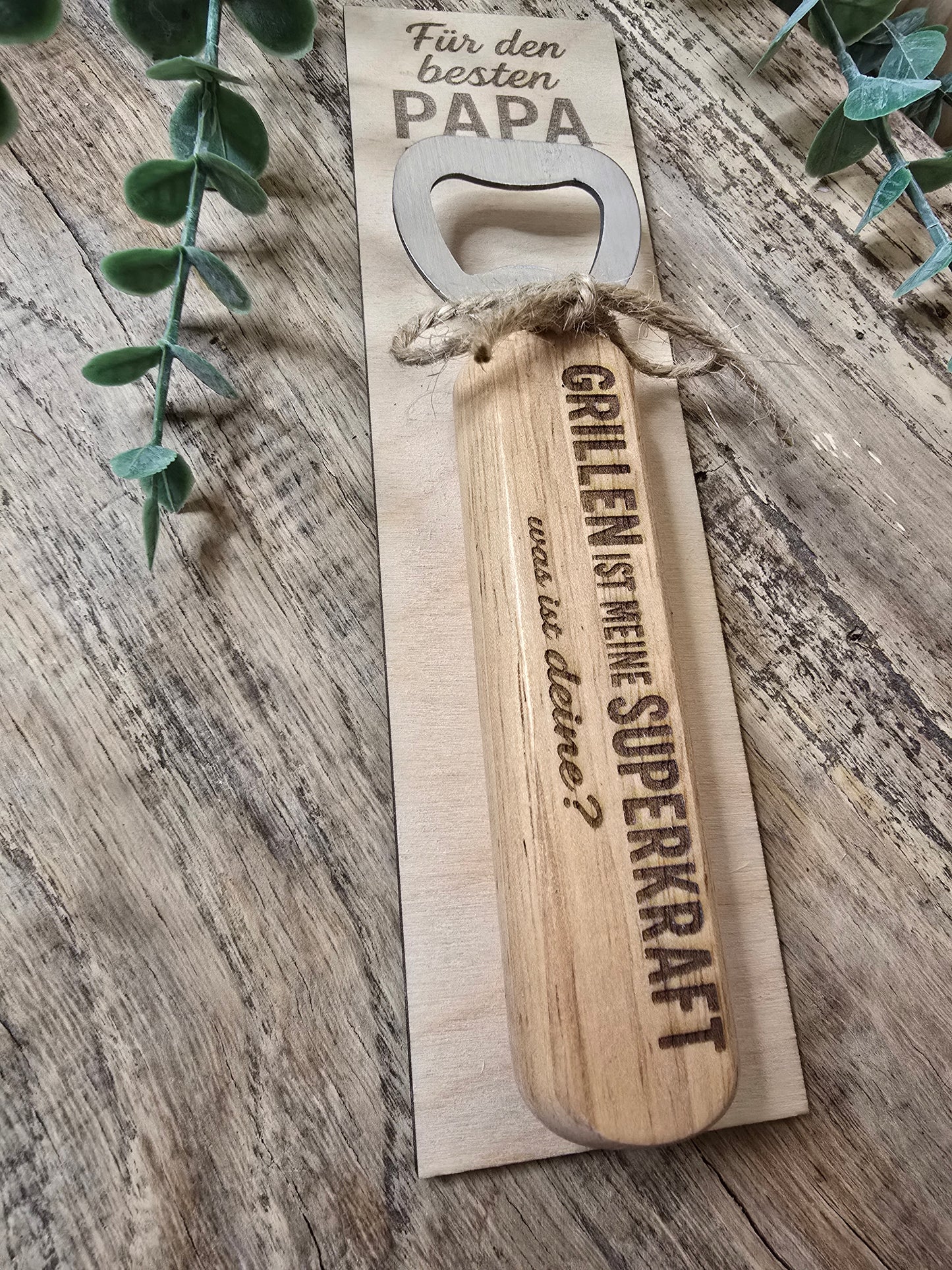 Bieröffner „Grillen ist meine Superkraft – was is deine?“ – Geschenk für den besten Papa der Welt