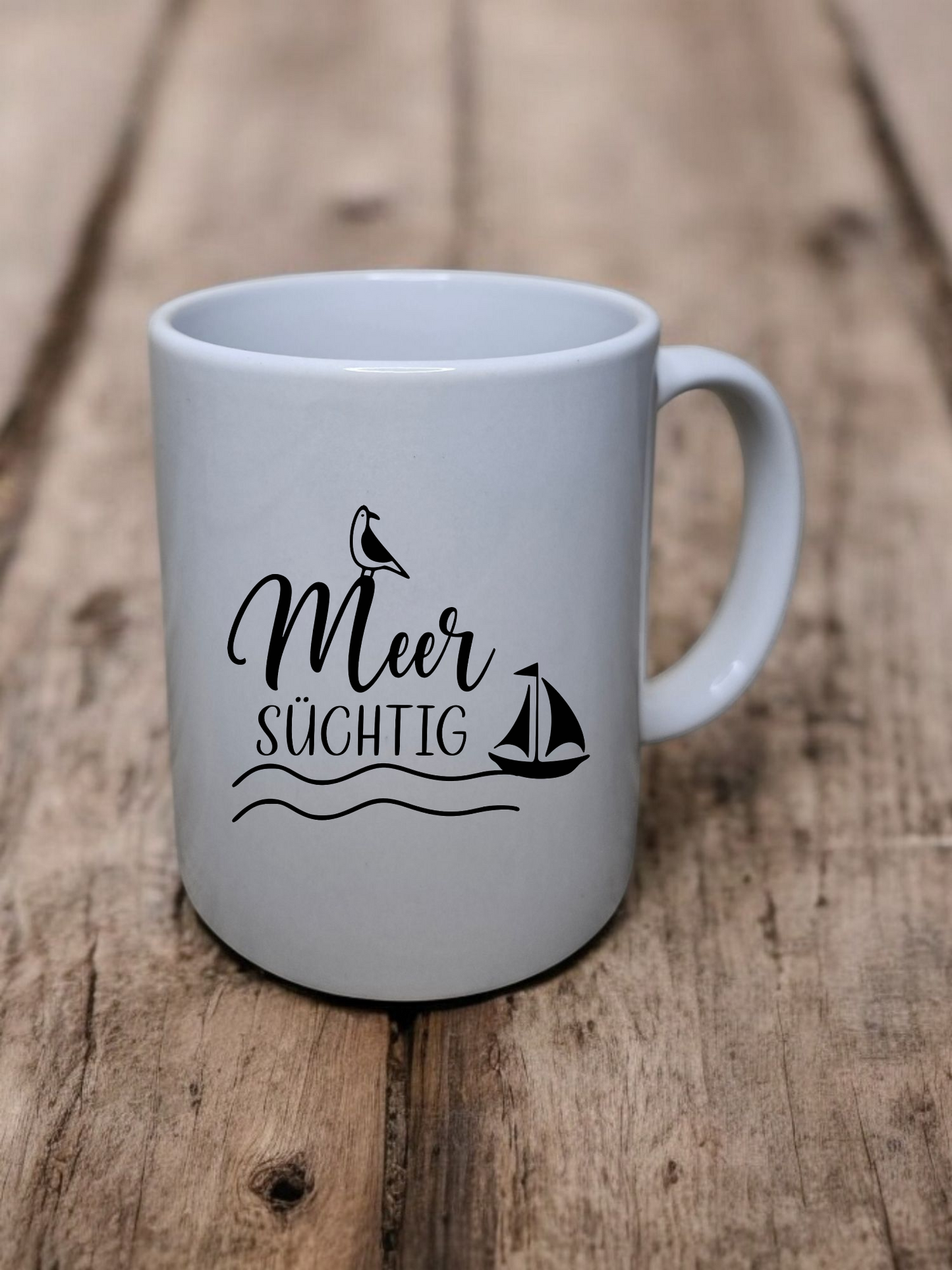 Tasse „Meer süchtig“