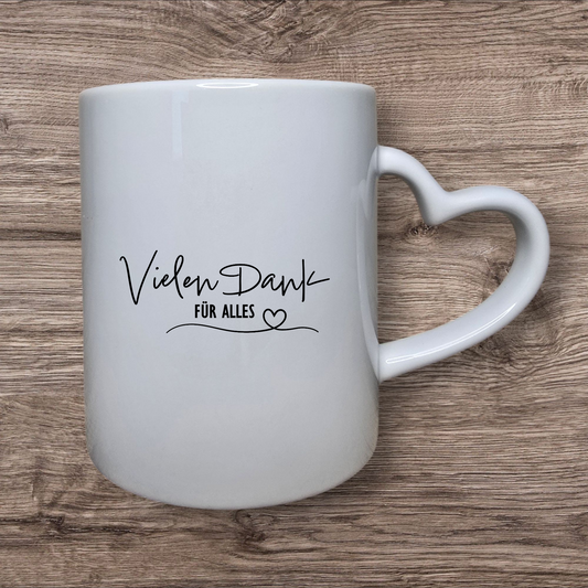 Tasse - " Vielen Dank für alles"
