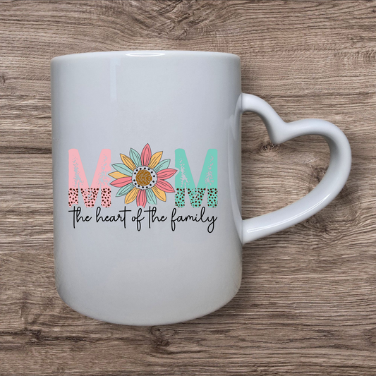 Tasse "Mom – The Heart of the Family"