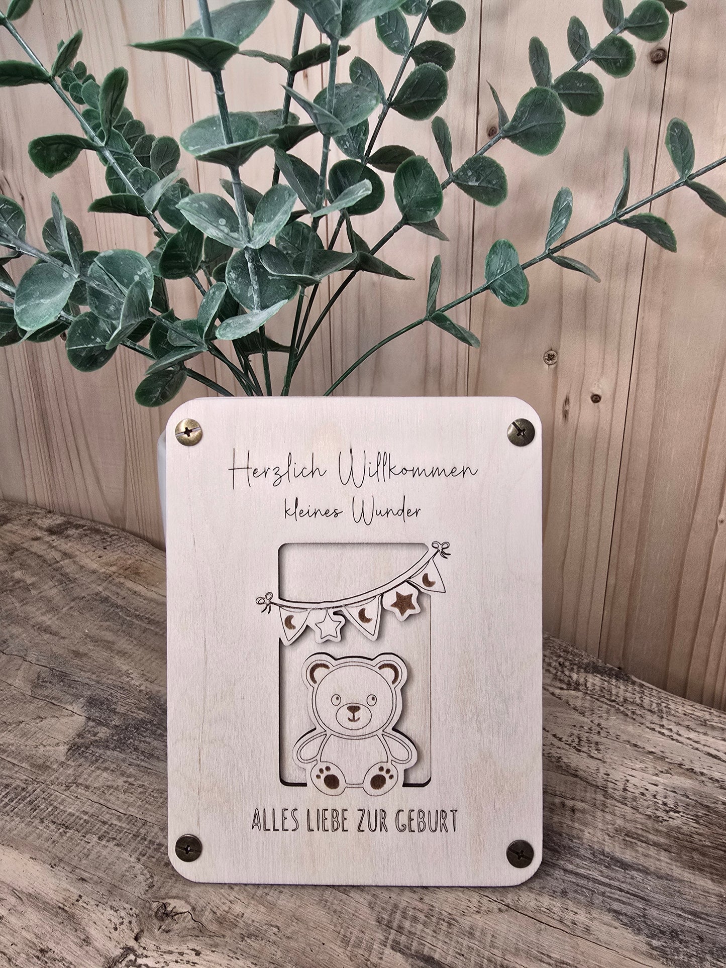 Gutschein „Herzlich Willkommen kleines Wunder“ – humorvoll & handgemacht
