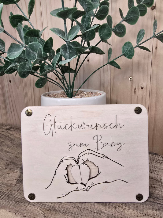 Gutschein „Glückwunsch zum Baby“ – humorvoll & handgemacht